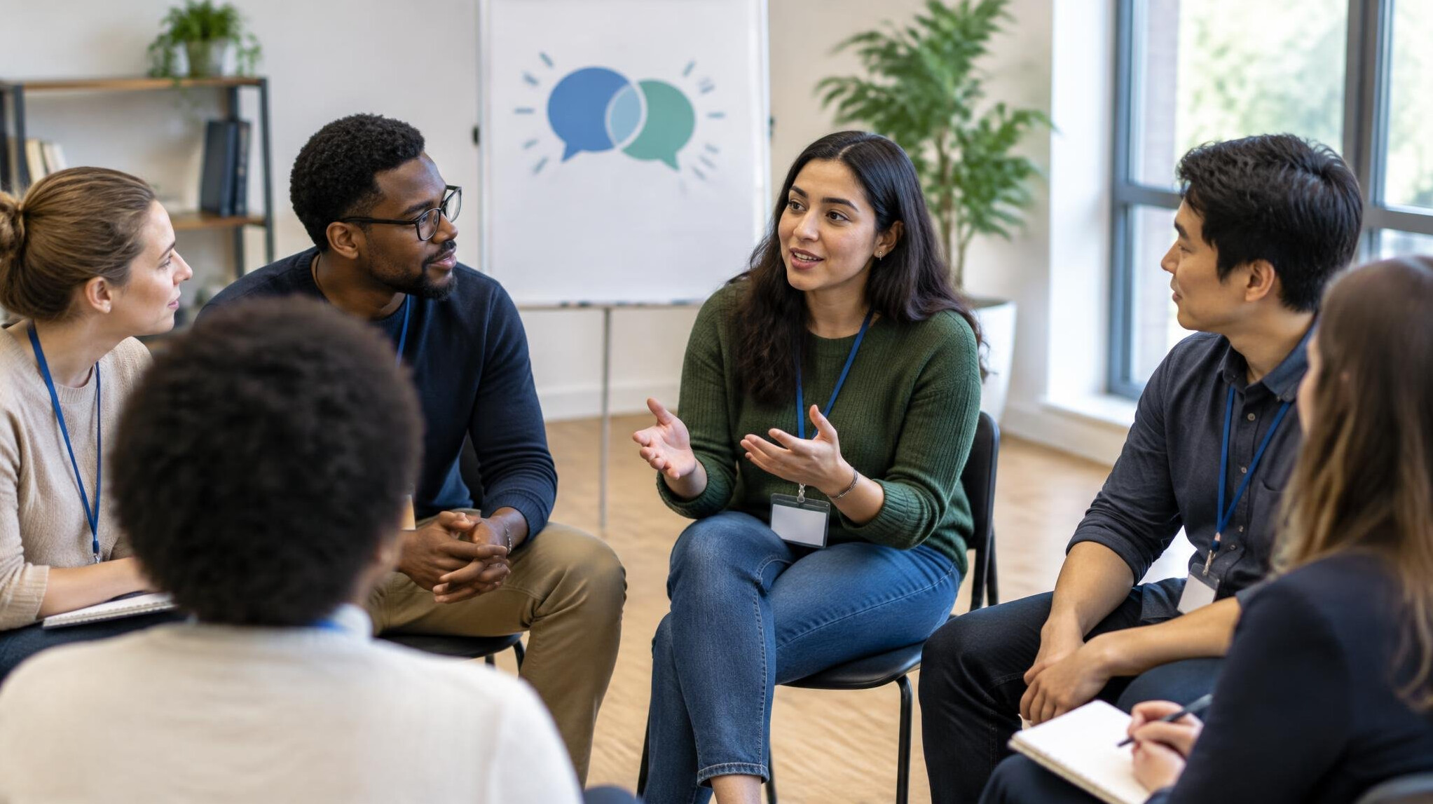 people in communication workshop